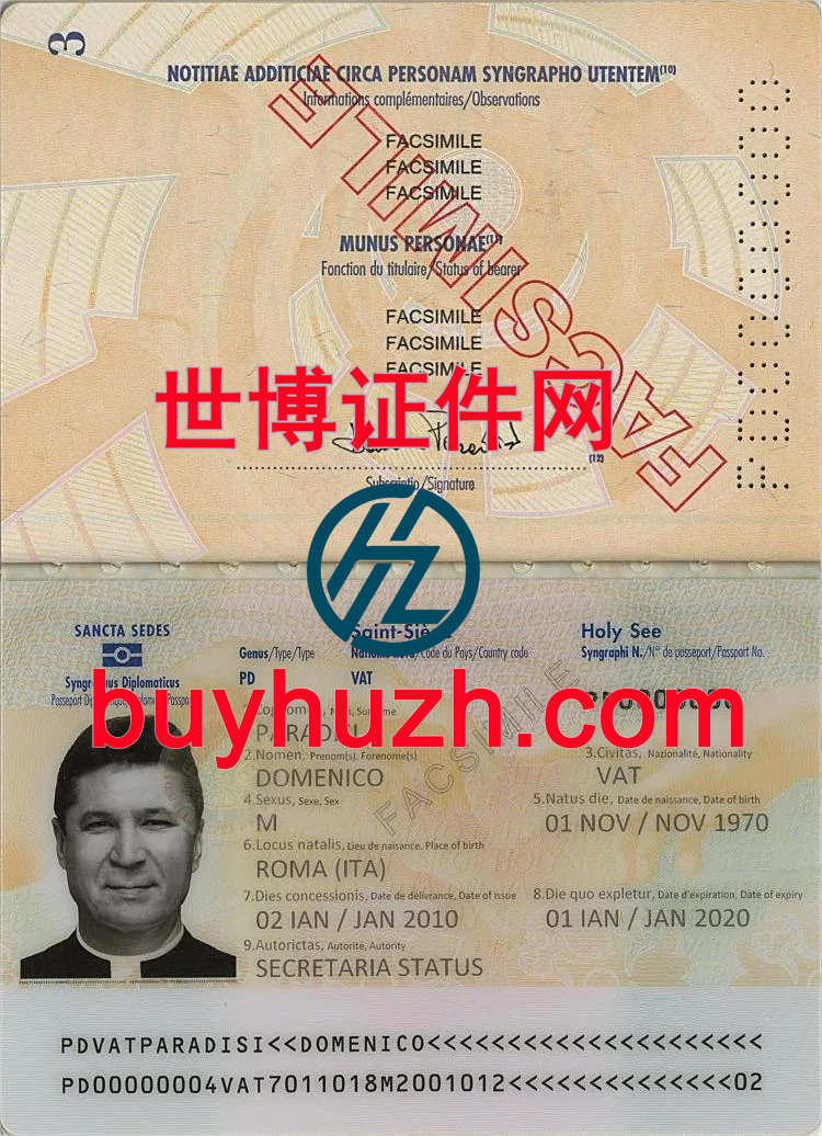 购买梵蒂冈护照 购买梵蒂冈护照