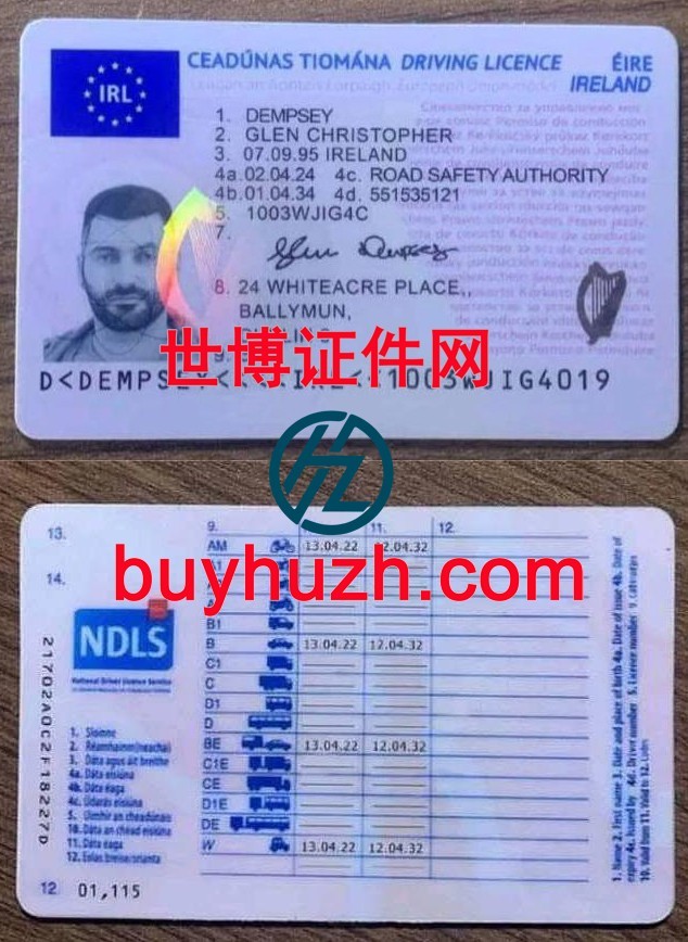 购买爱尔兰驾驶证